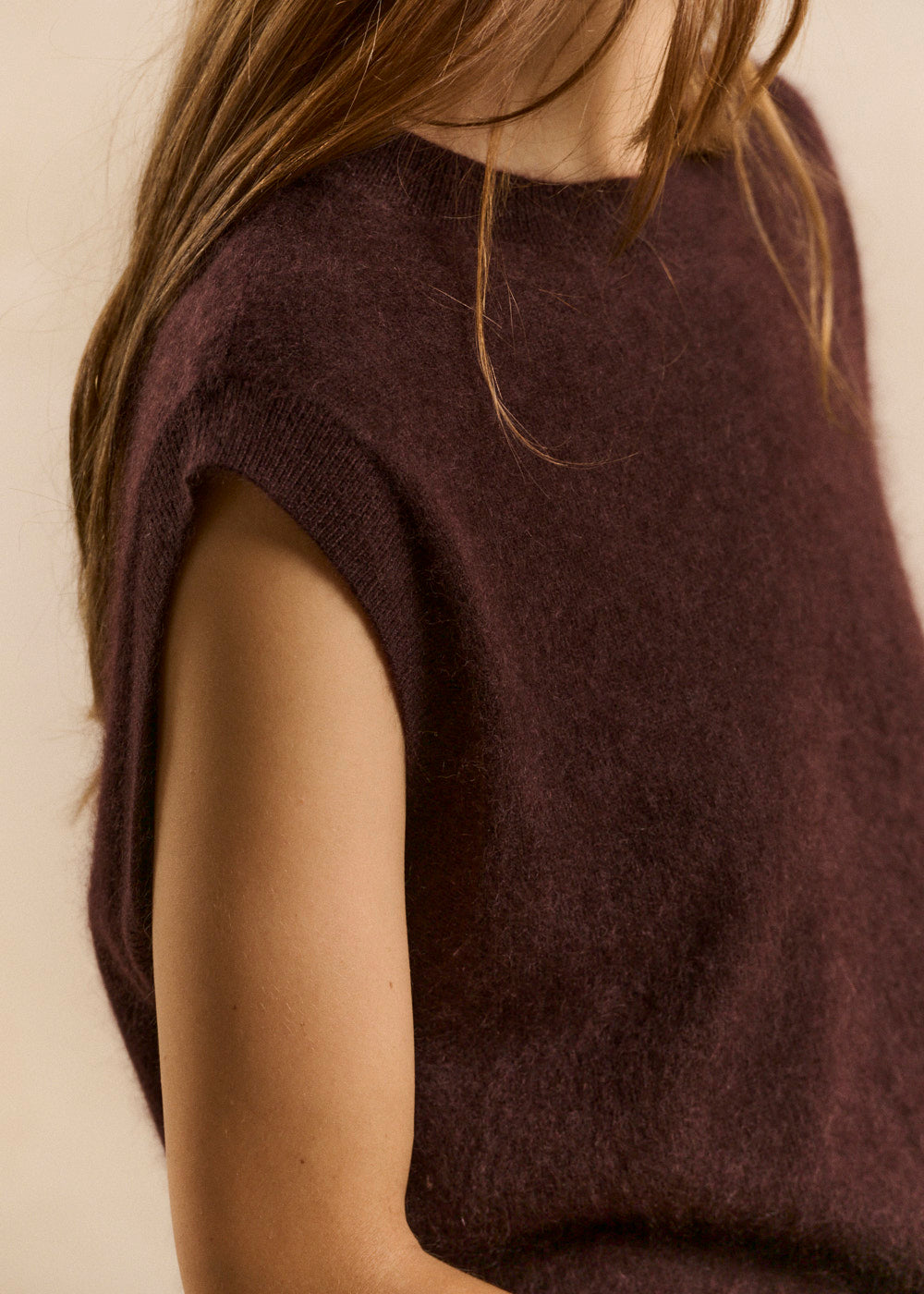 MARTAKA Loose sleeveless sweater in wool and cashmere - 2 - Sud Express - Sud Express