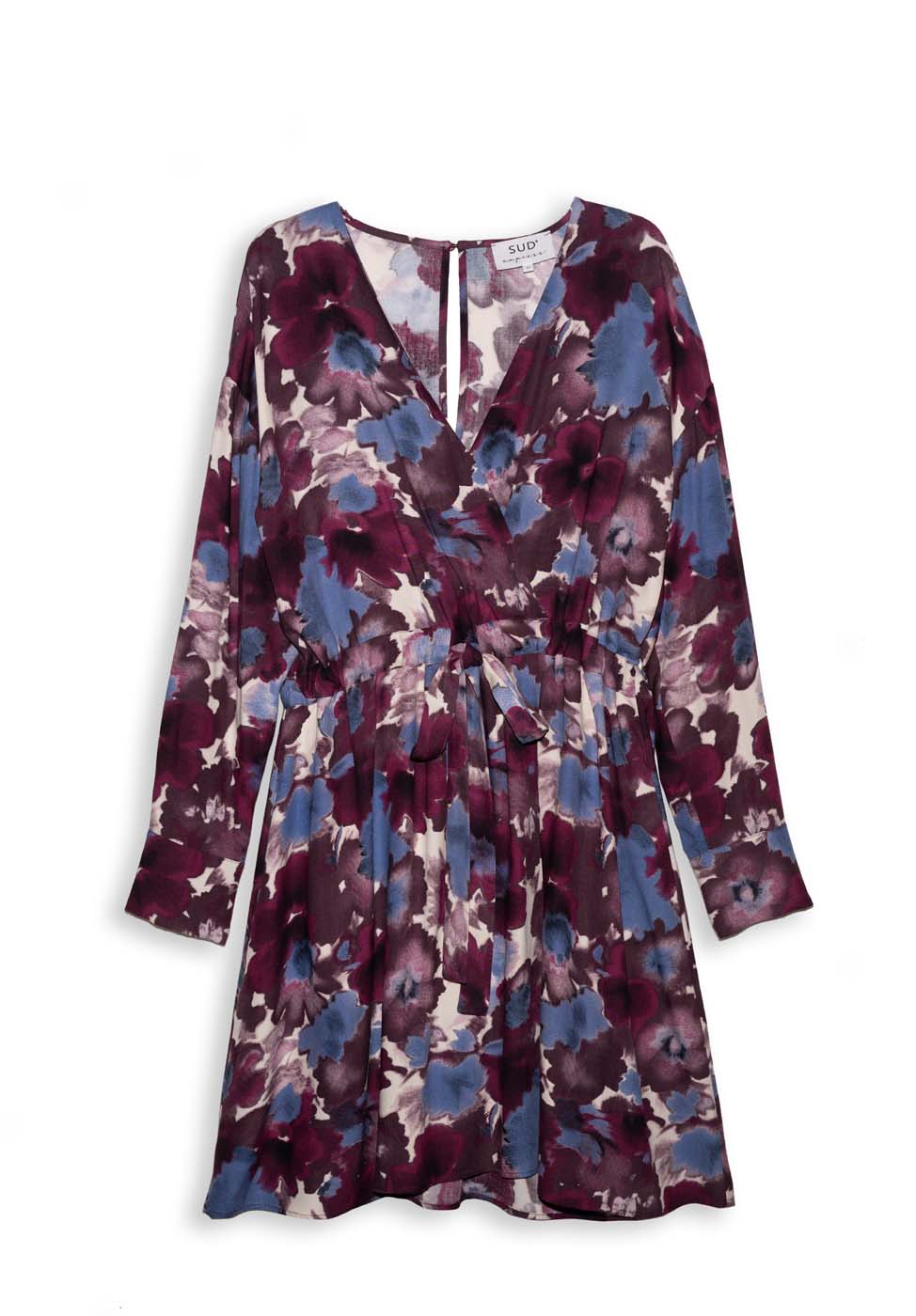 Printed V-neck dress - Sud Express - 7 - Sud Express