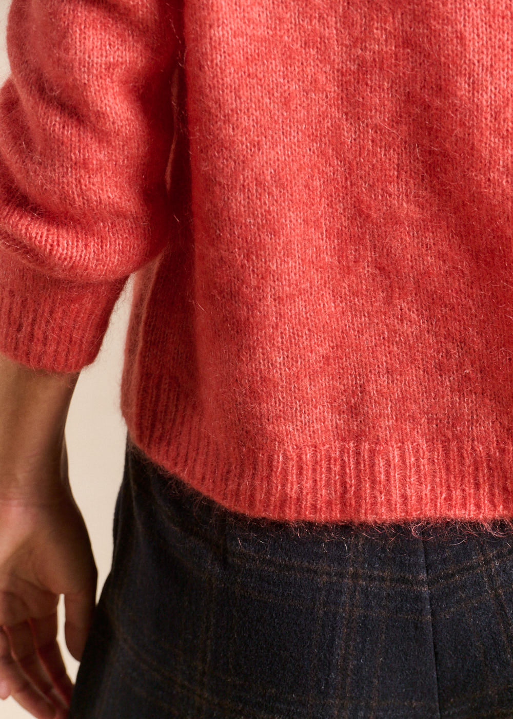 Round-neck mohair jumper with long sleeves - Sud Express - 4 - Sud Express