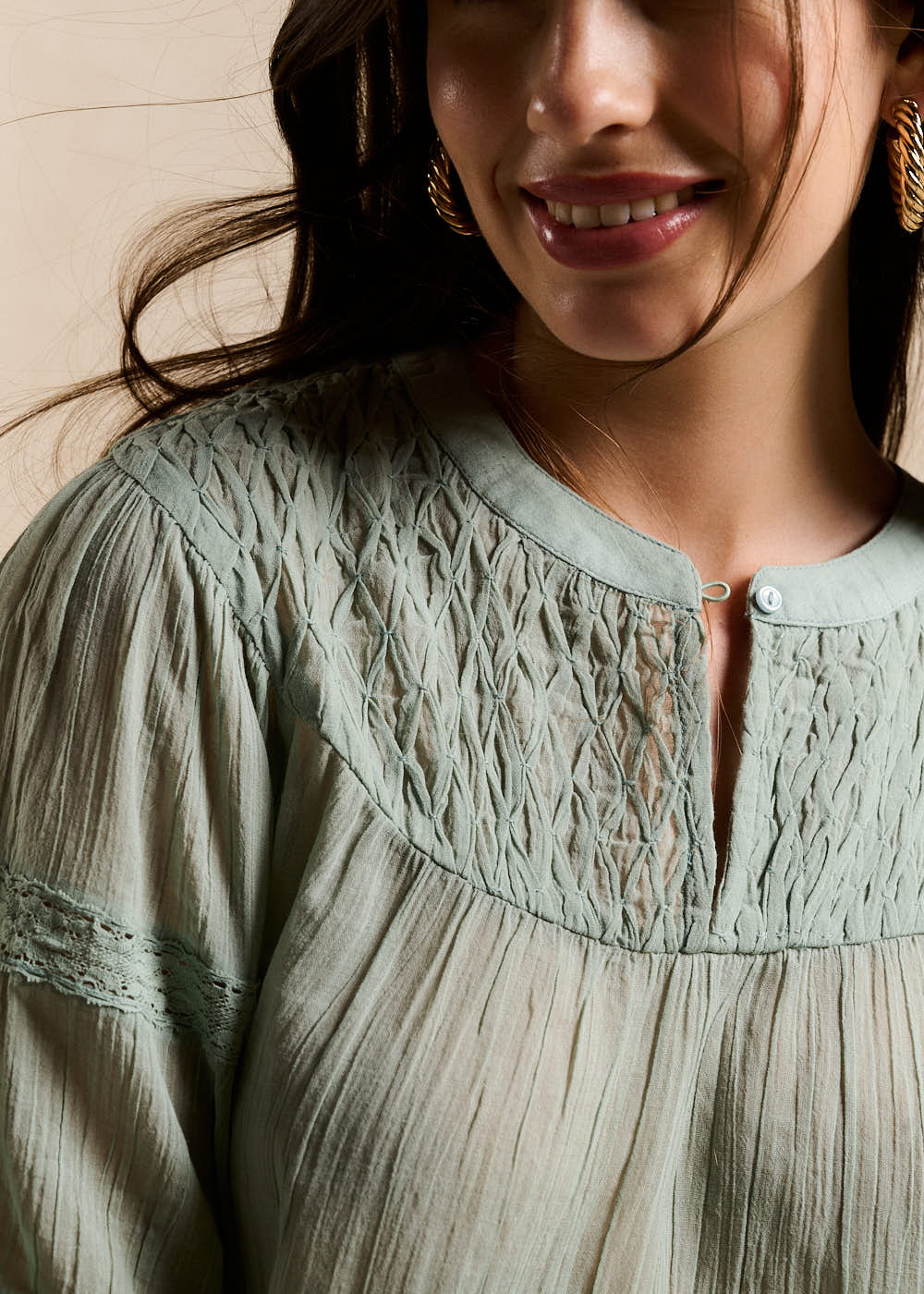 Embroidered Cotton Top - Sud Express - 2 - Sud Express