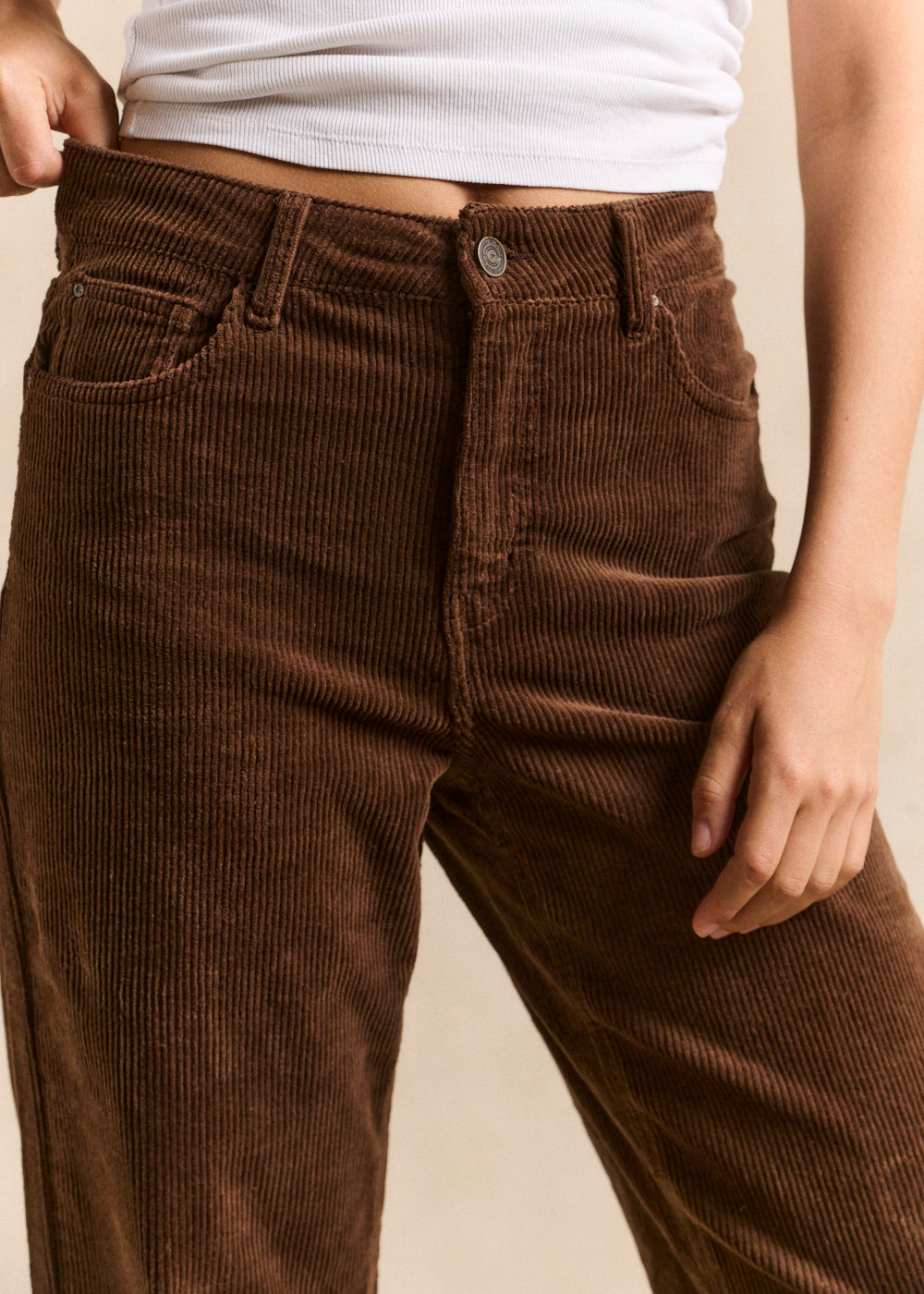 Wide leg velvet pants - Sud Express - 5 - Sud Express