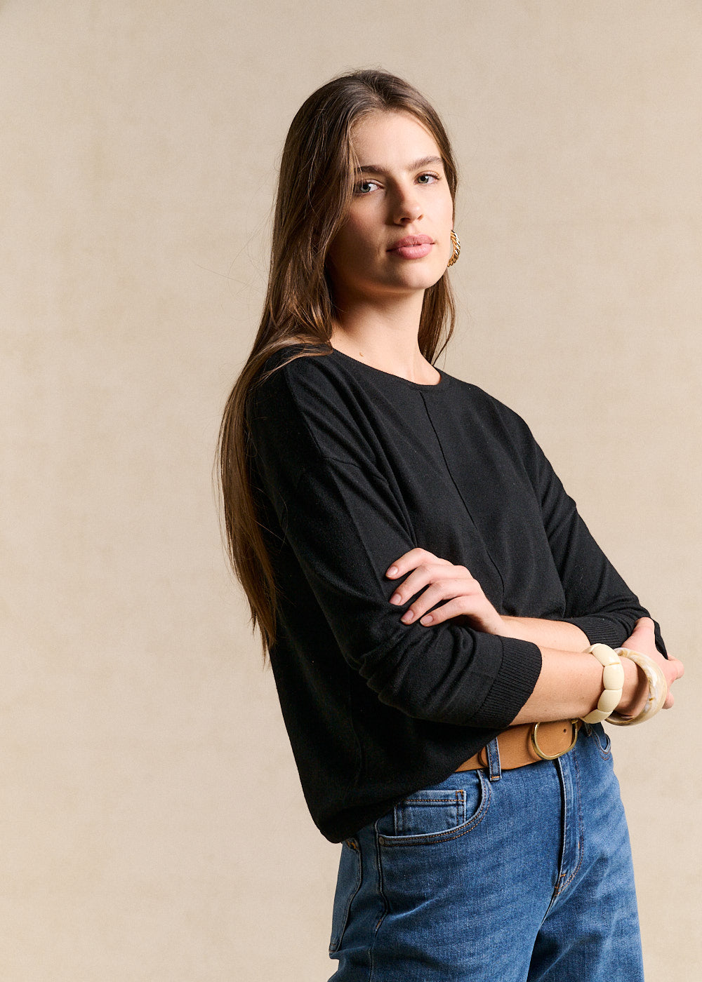 Oversized boat neck jumper - Sud Express - 5 - Sud Express