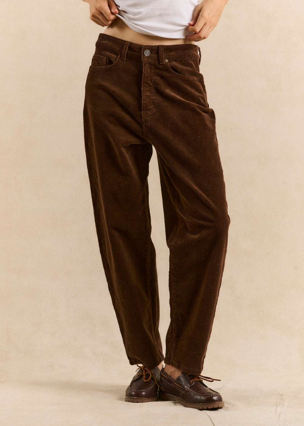 BILLYNI Balloon-cut velvet pants - 1 - Sud Express - Sud Express