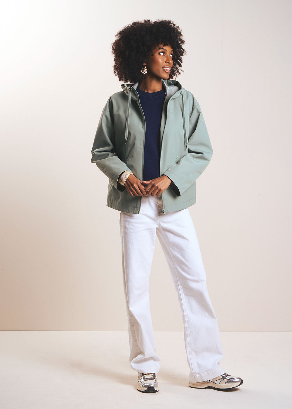 Water-repellent raincoat with hood - Sud Express - 5 - Sud Express