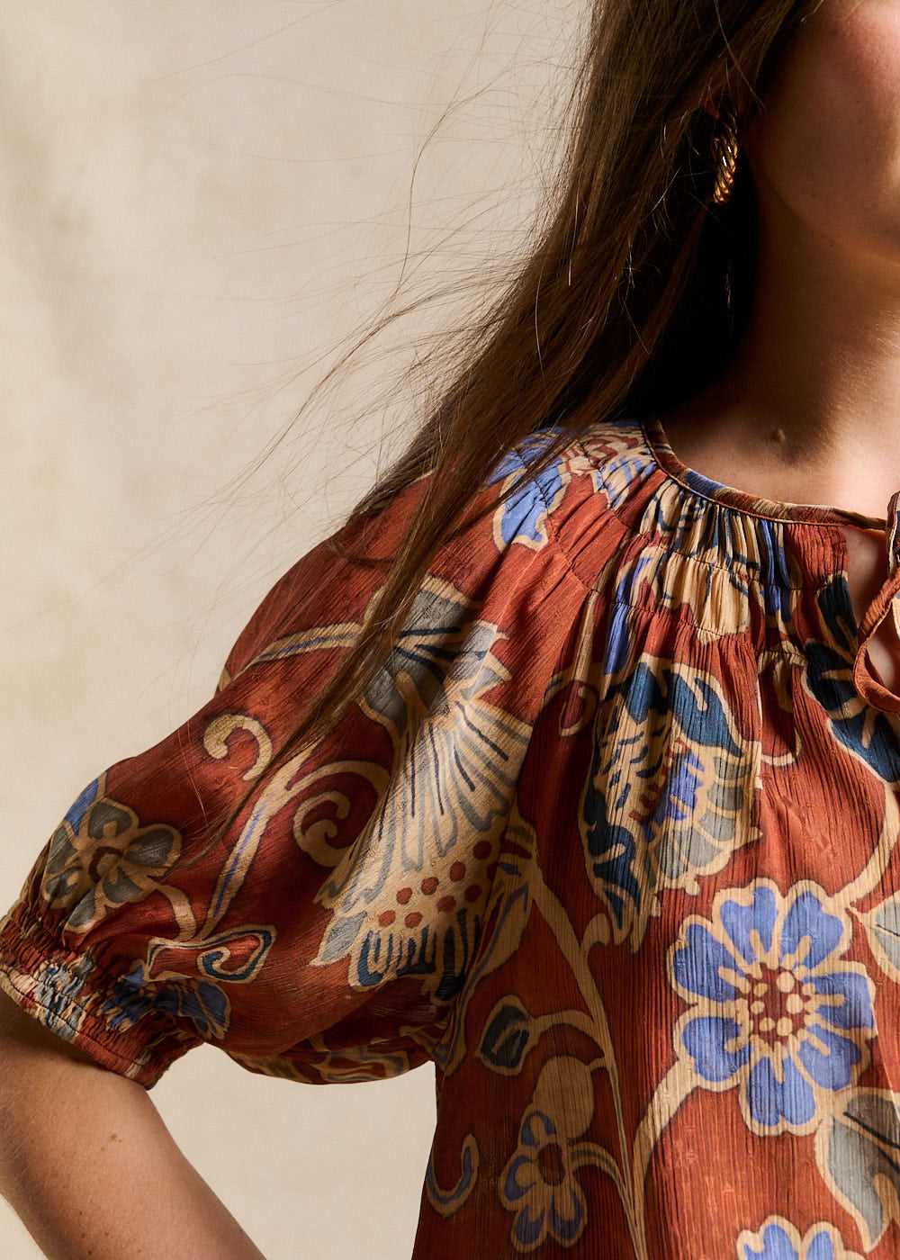 TOSCANI Floral Paisley Print Top - 4 - Sud Express - Sud Express