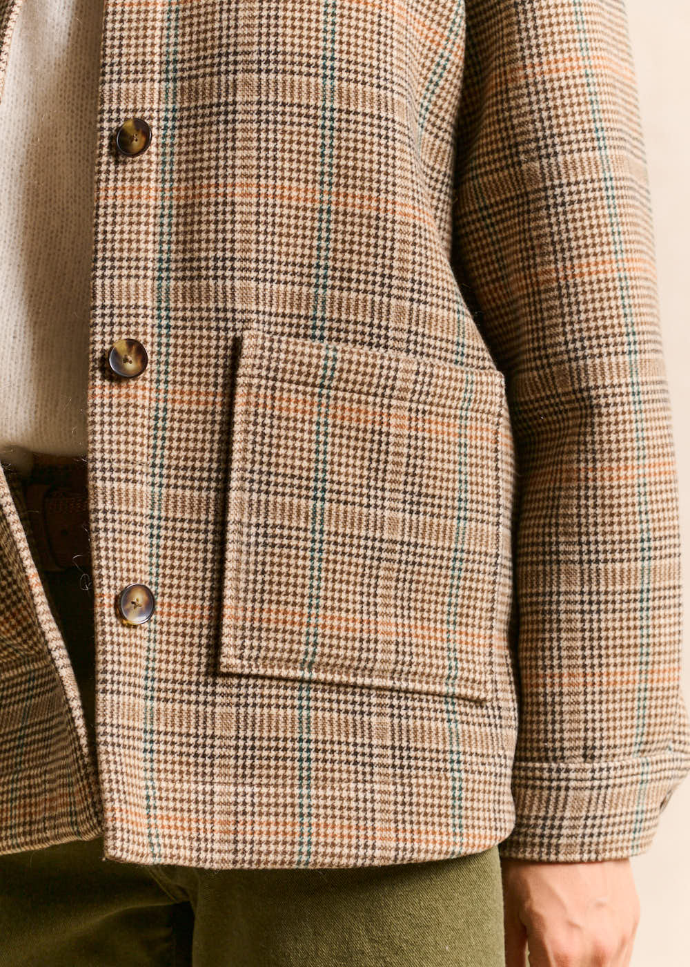 Checked shirt jacket - Sud Express - 5 - Sud Express