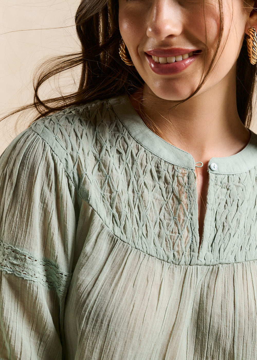TOLBIA Embroidered Cotton Top - 2 - Sud Express - Sud Express