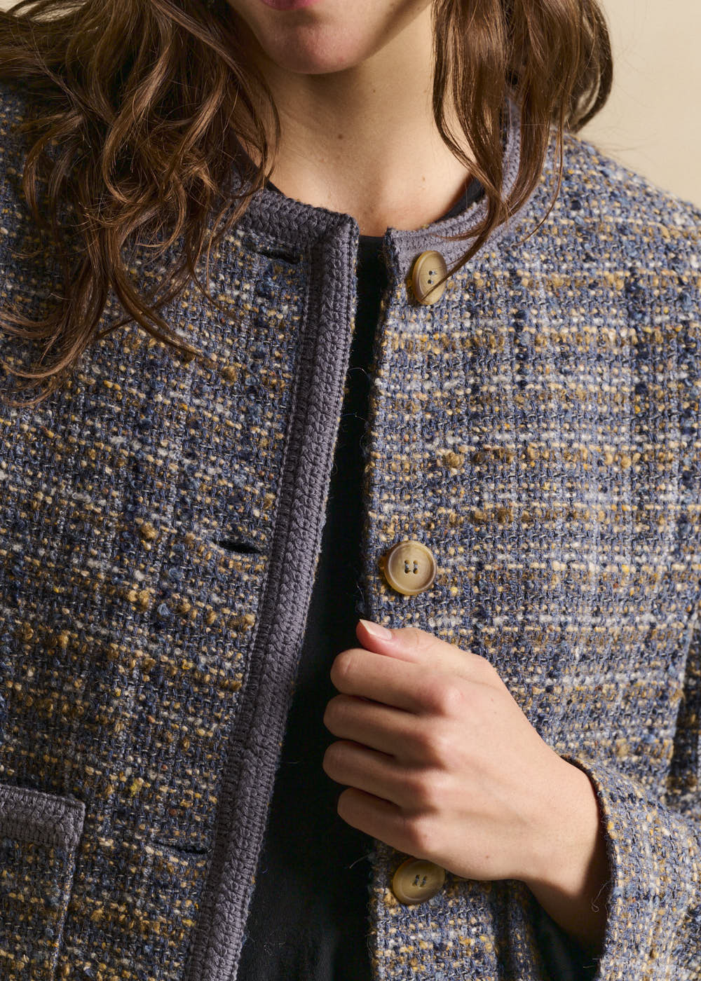 Short tweed jacket - Sud Express - 2 - Sud Express