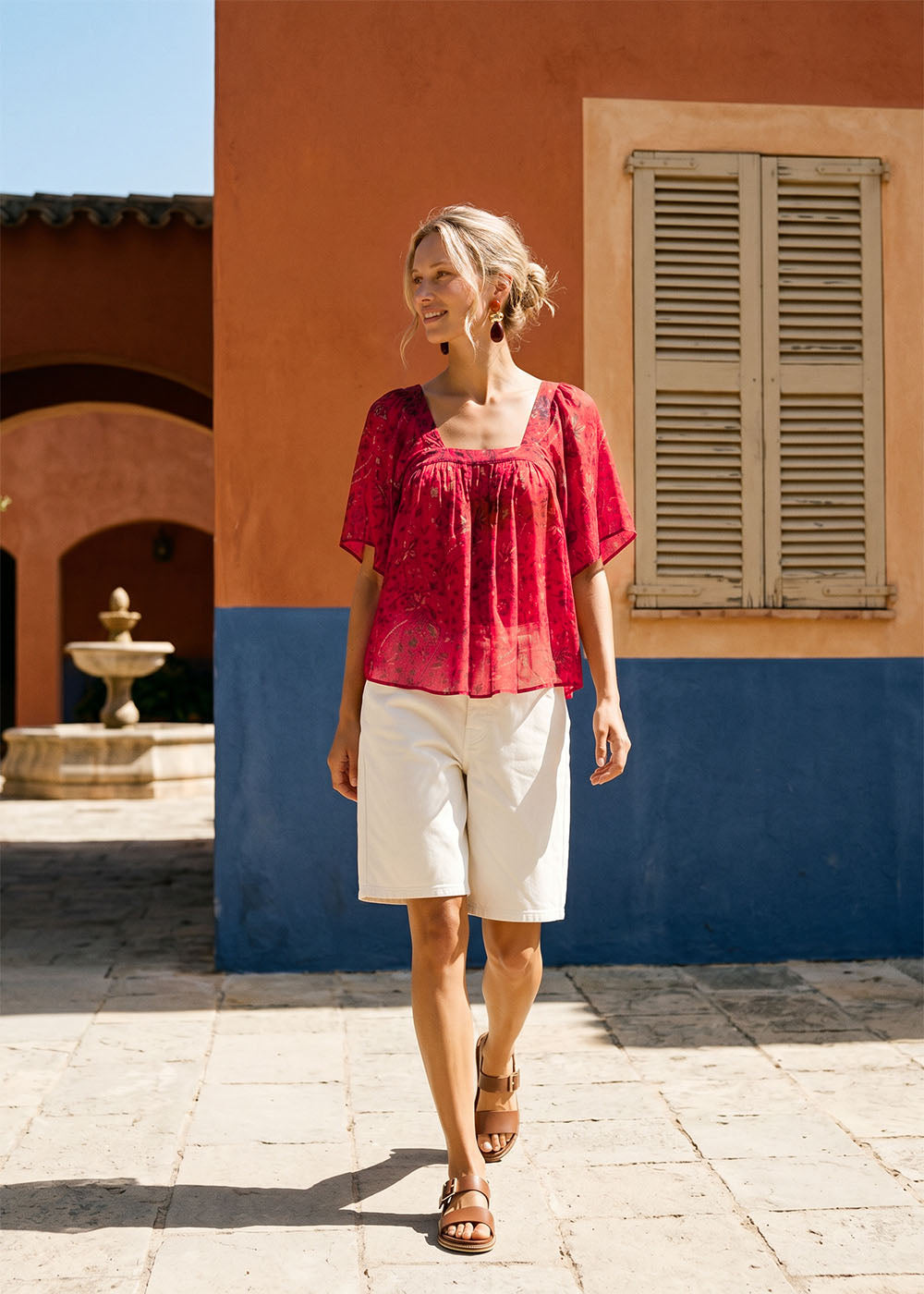 TAJANI Printed blouse - 1 - Sud Express - Sud Express
