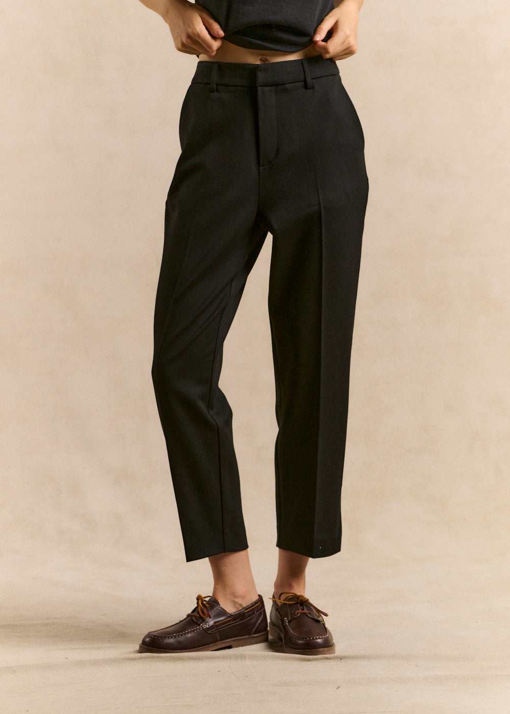 Tailored trousers with integrated waistband - Sud Express - 1 - Sud Express