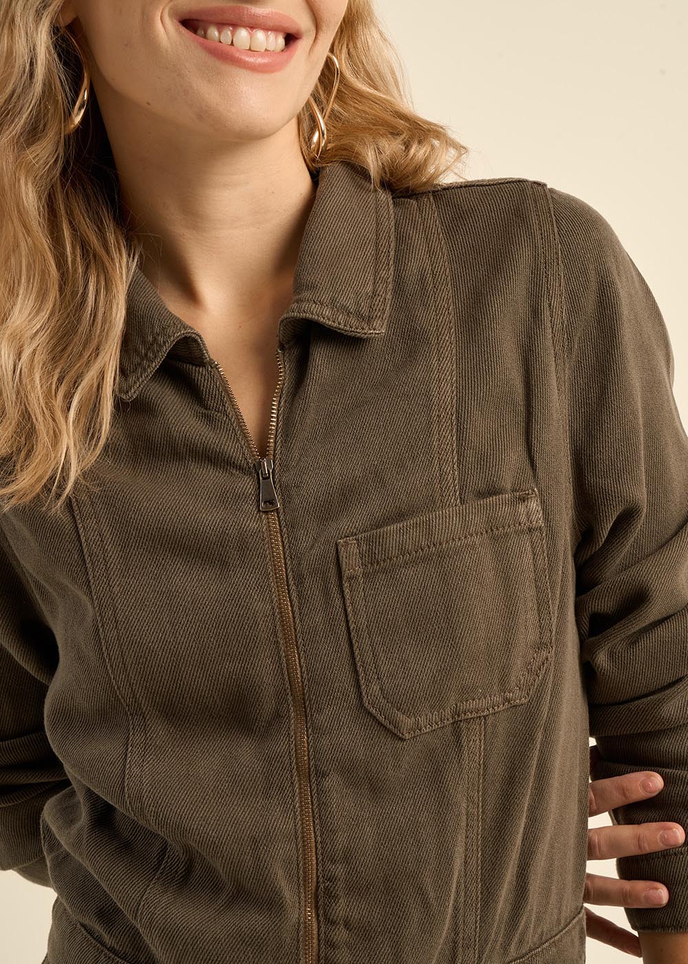 Long-sleeved trouser suit - Sud Express - 2 - Sud Express
