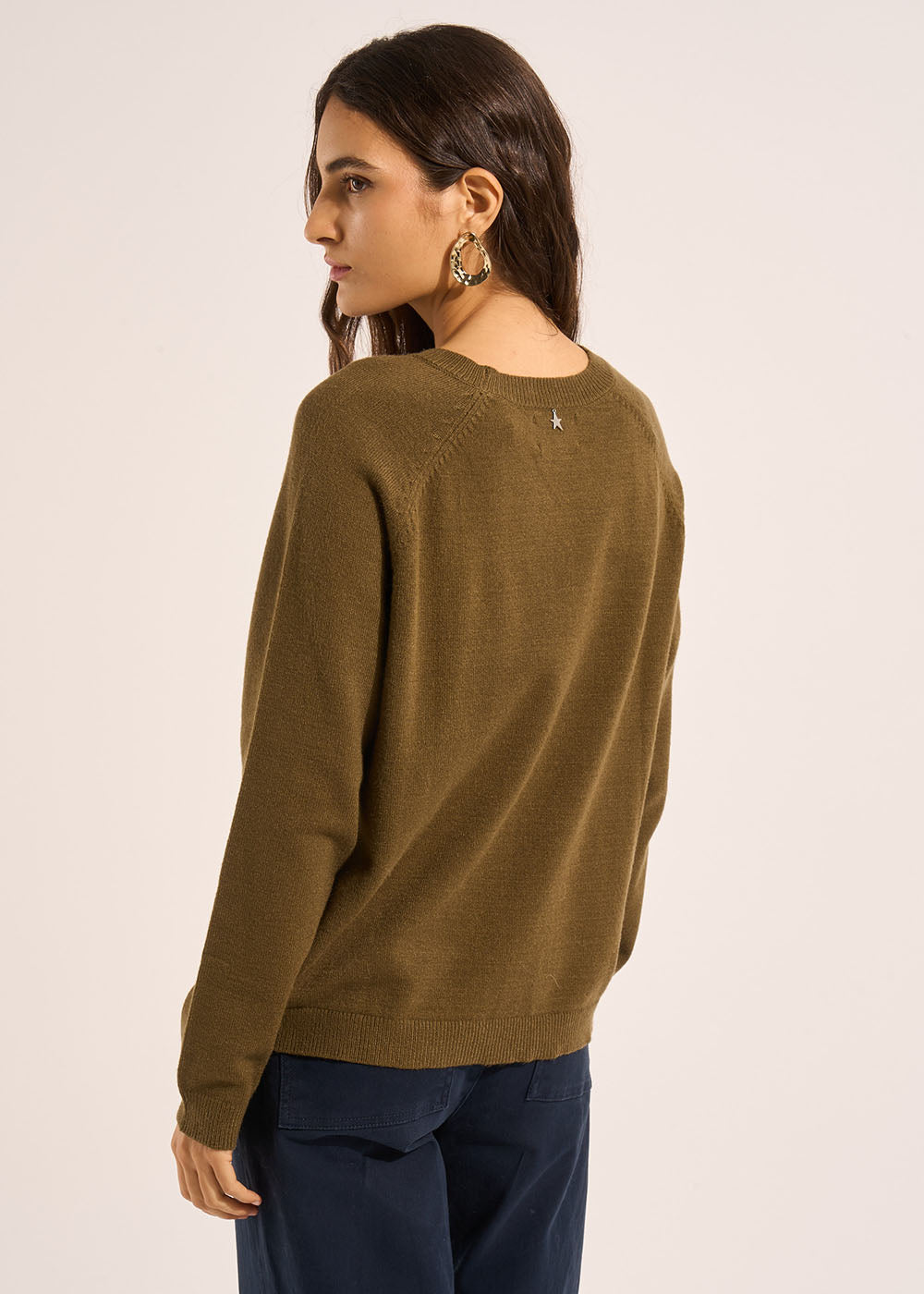Round neck jumper with long sleeves - Sud Express - 3 - Sud Express