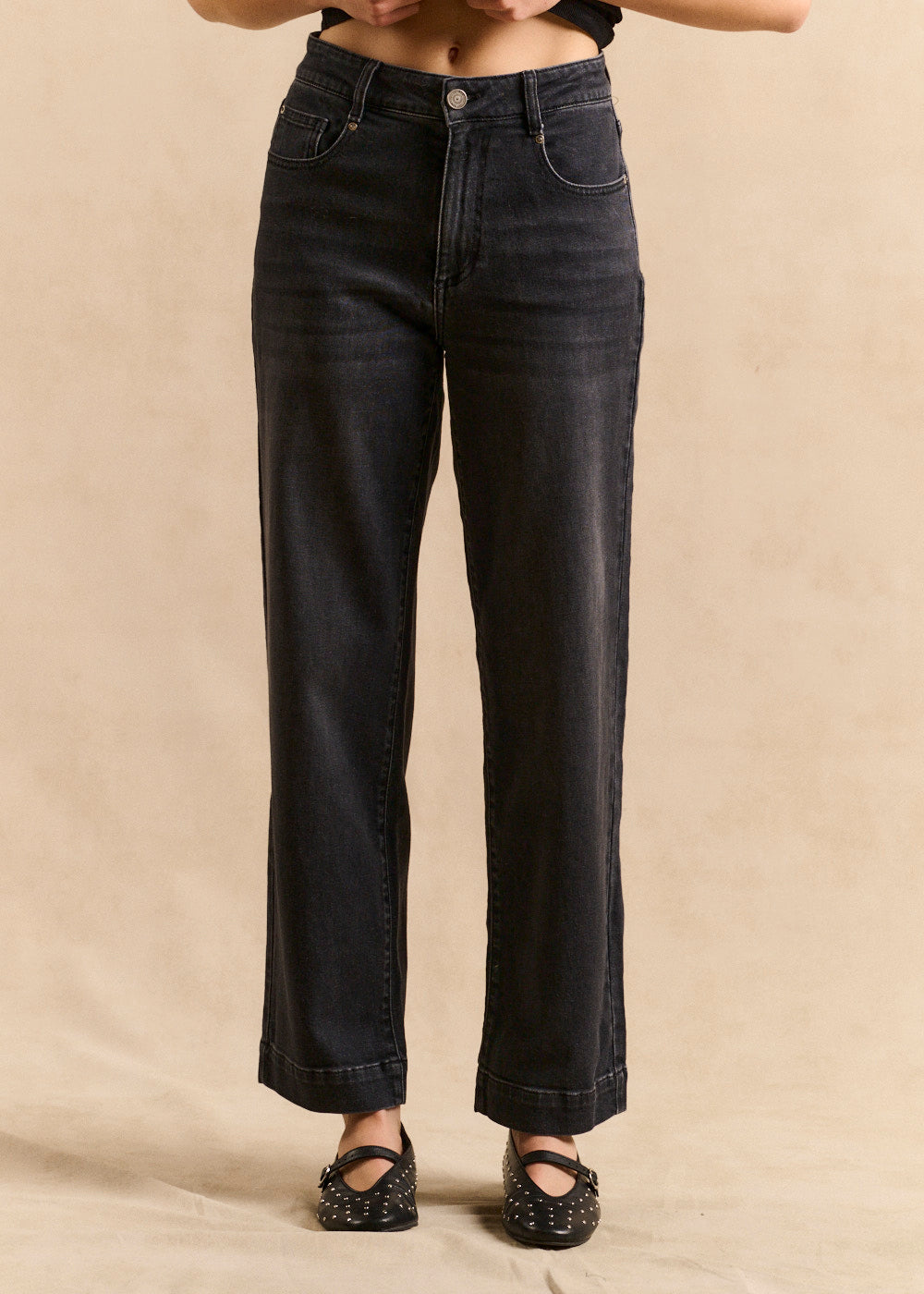 Wide straight-leg boyfriend jeans - Sud Express - 1 - Sud Express