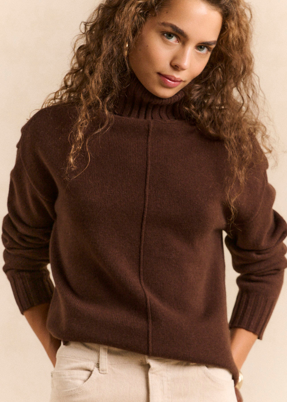 Loose turtleneck wool sweater - Sud Express - 1 - Sud Express