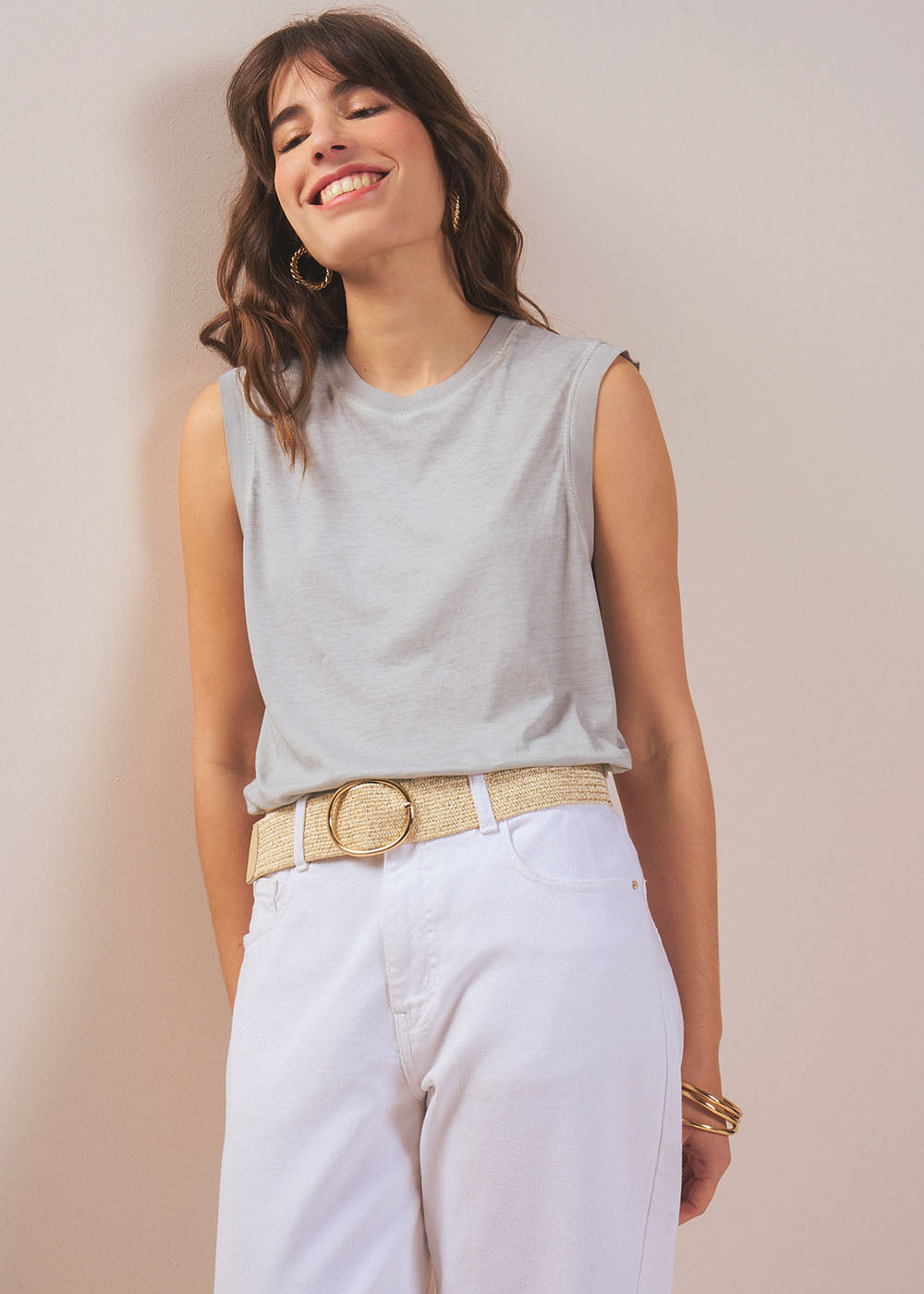Cotton sleeveless T-shirt - Sud Express - 5 - Sud Express