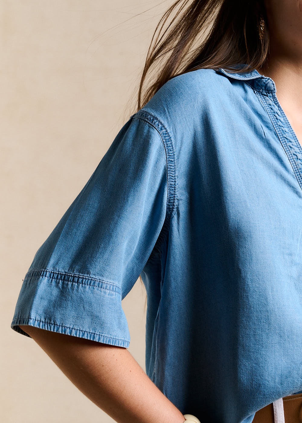 Fluid Denim Shirt - Sud Express - 2 - Sud Express