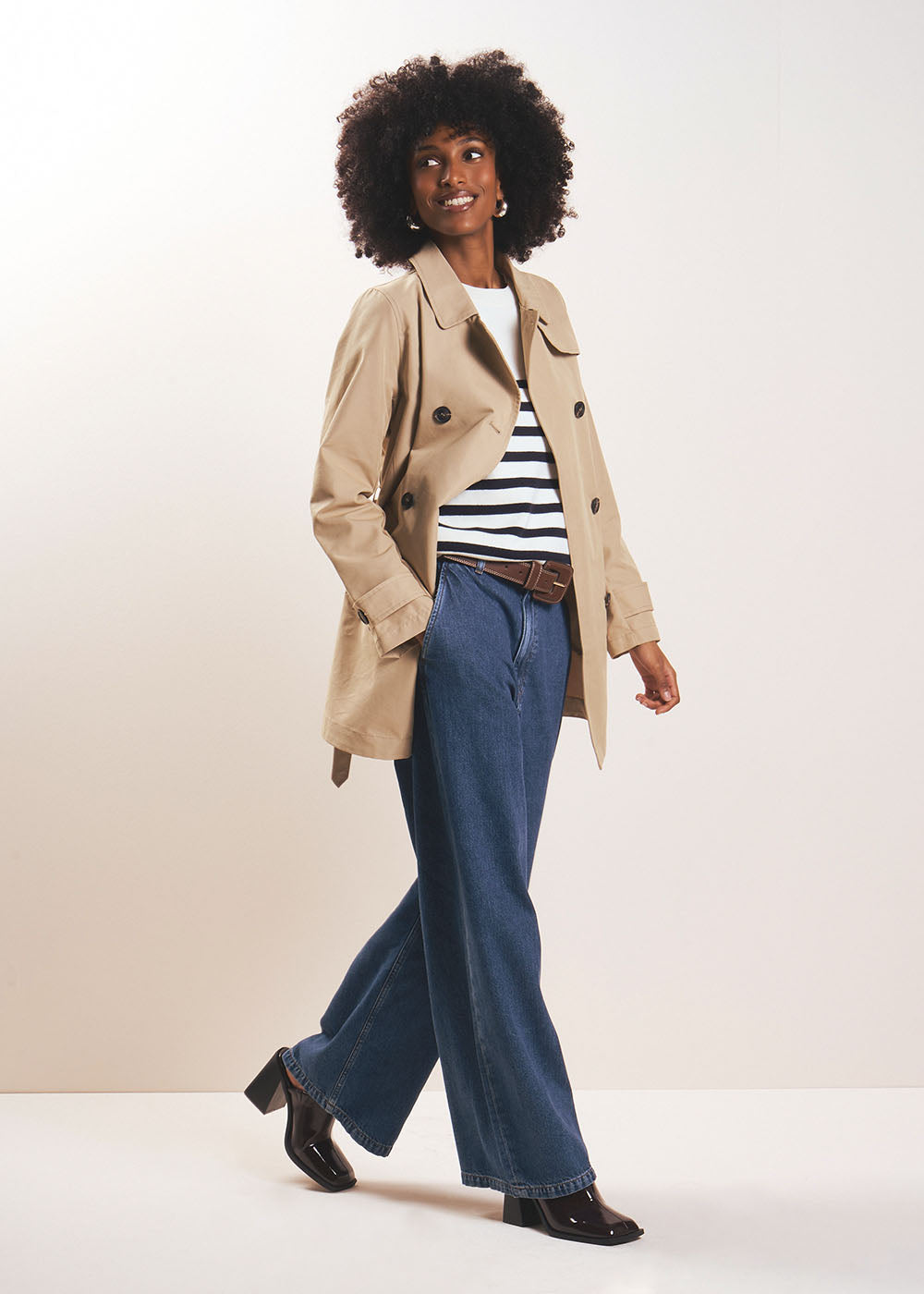 Short waterproof trench coat - Sud Express - 1 - Sud Express