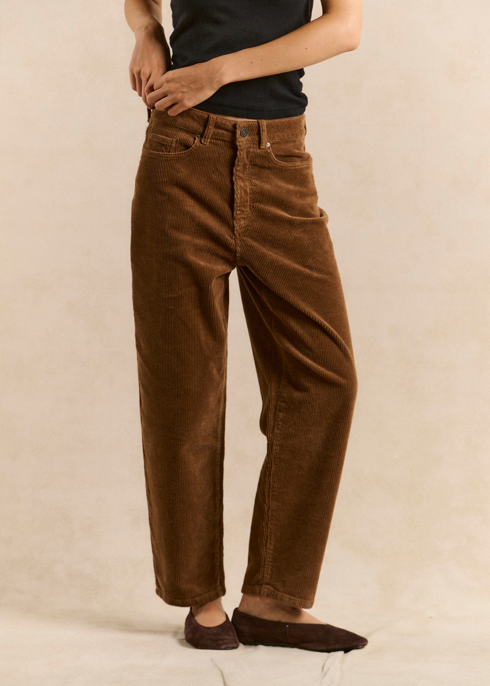 BILLYNI Balloon-cut velvet pants - 2 - Sud Express - Sud Express