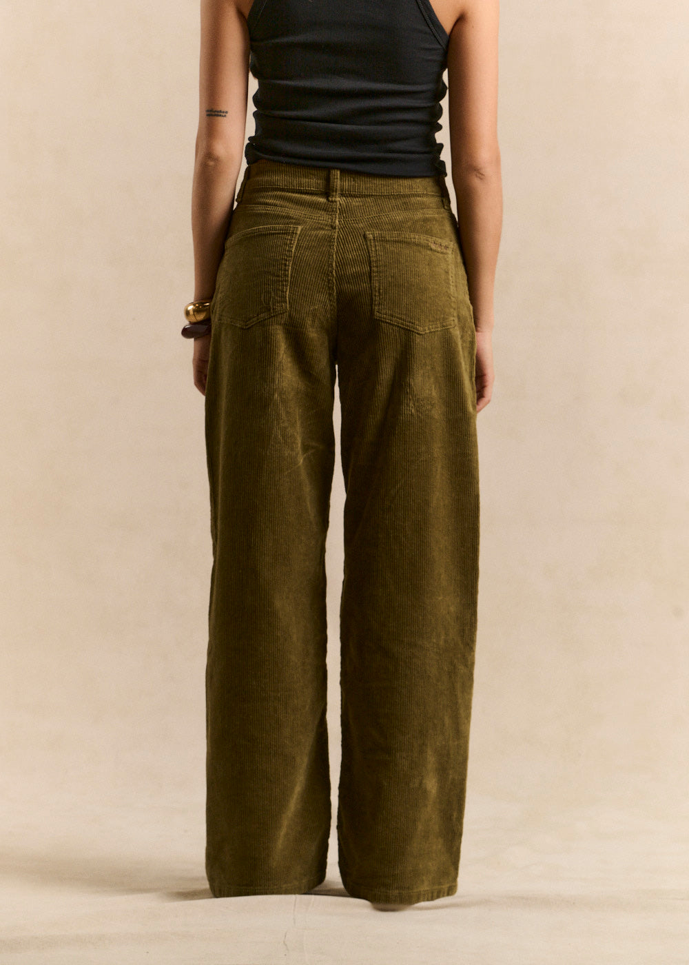 Wide leg velvet pants - Sud Express - 3 - Sud Express