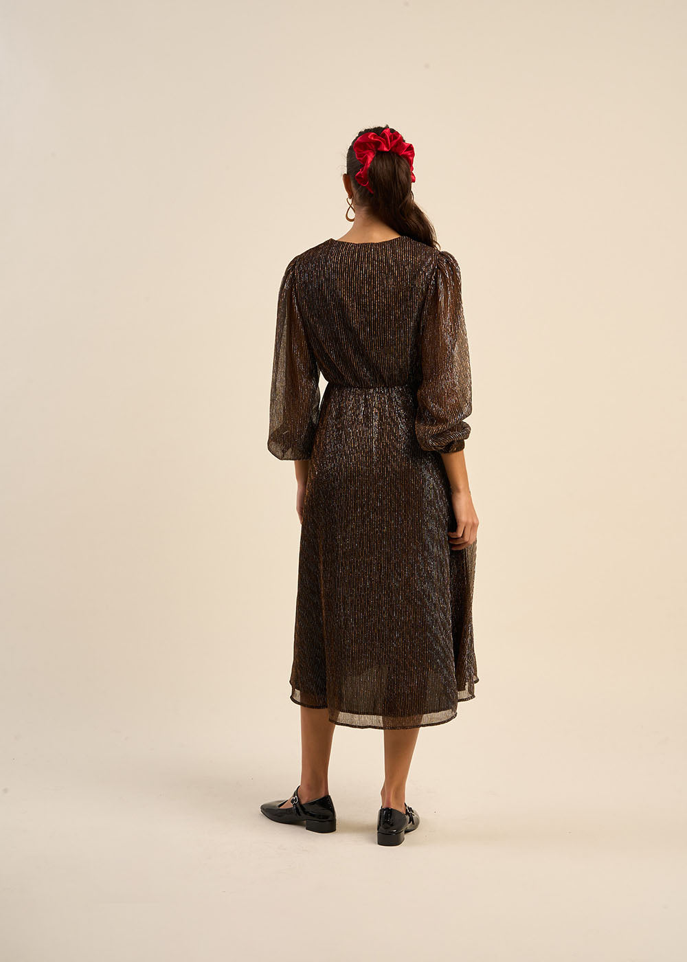 V-neck long dress - Sud Express - 3 - Sud Express