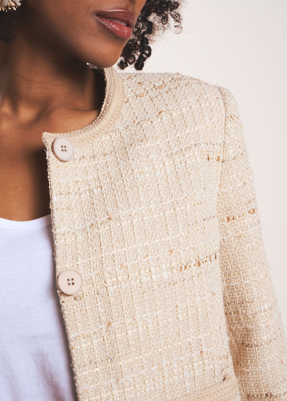 Short tweed jacket - Sud Express - 2 - Sud Express