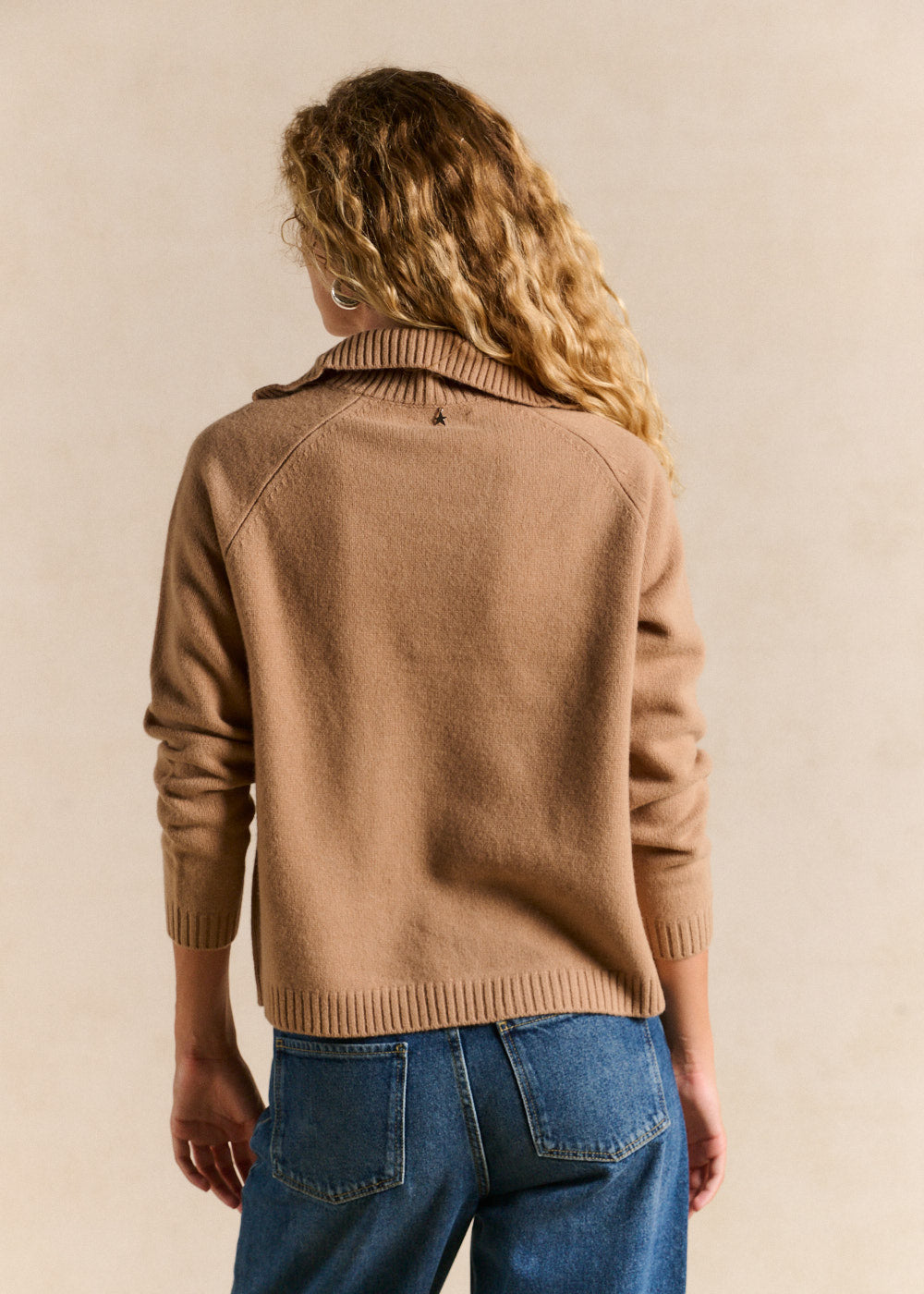 Zipped wool roll-neck jumper - Sud Express - 3 - Sud Express