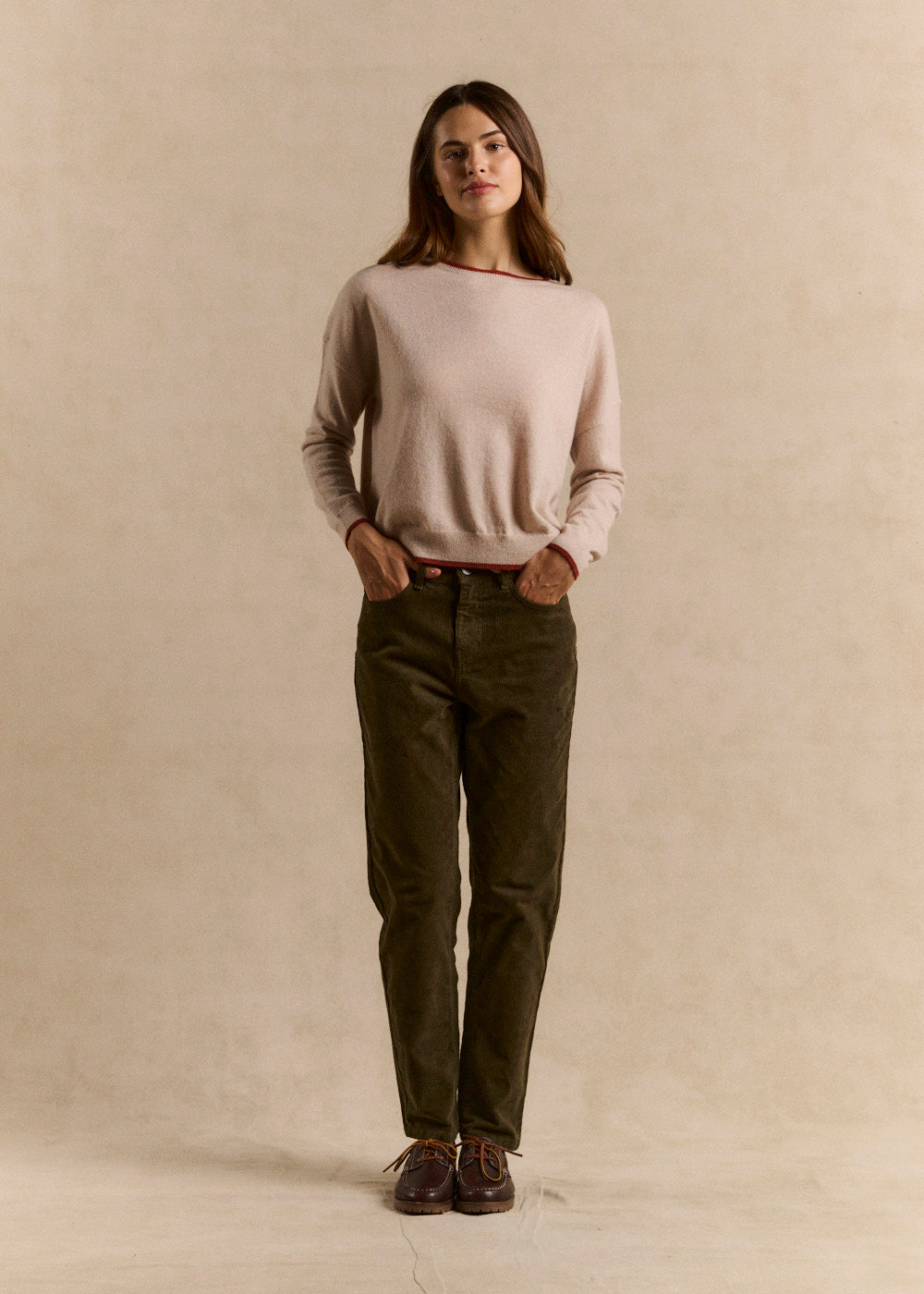 Slim-fit corduroy pants - Sud Express - 1 - Sud Express
