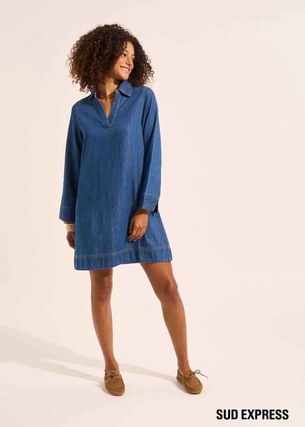 A-line dress with tunisian collar – Sud Express