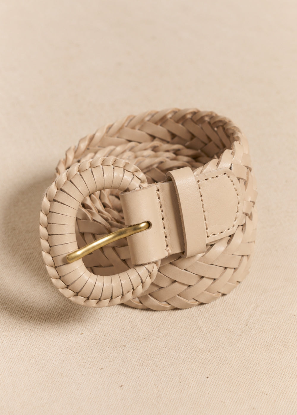 CAMEN Braided leather belt - 1 - Sud Express - Sud Express
