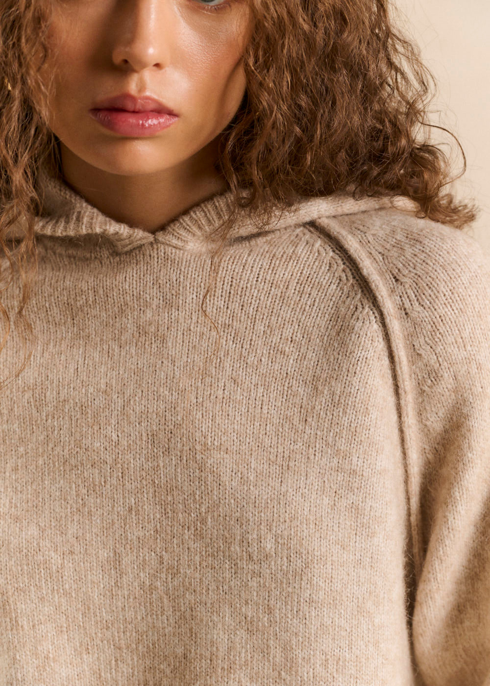 Thick knit hooded sweatshirt - Sud Express - 2 - Sud Express