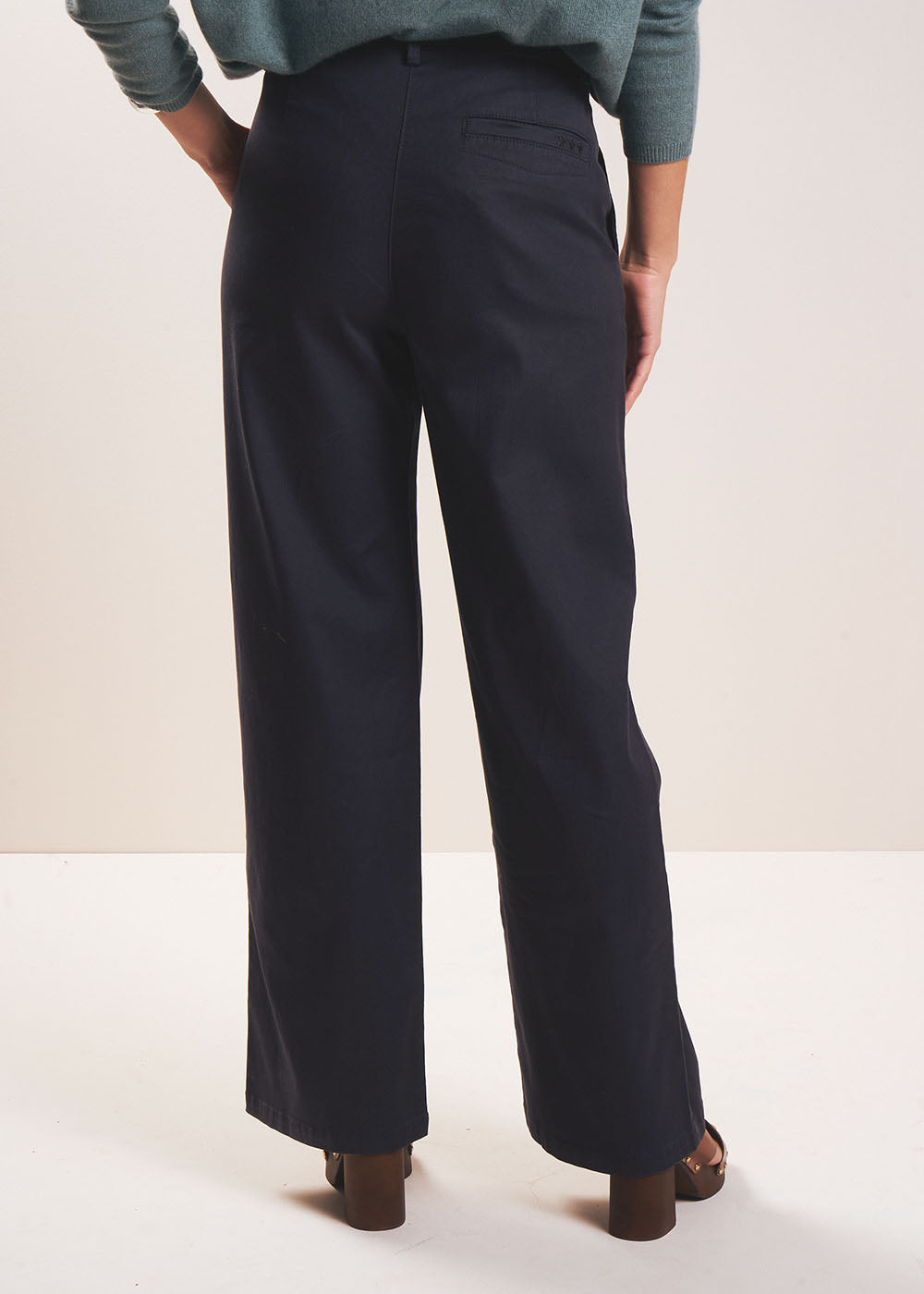 High-waisted straight-leg trousers - Sud Express - 3 - Sud Express