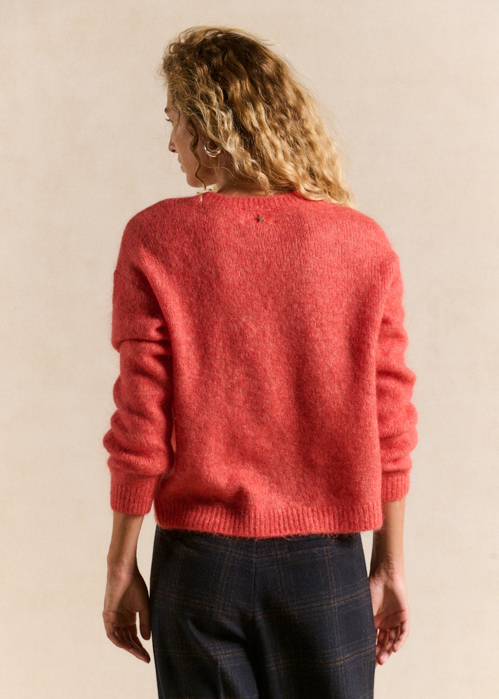 Round-neck mohair jumper with long sleeves - Sud Express - 3 - Sud Express