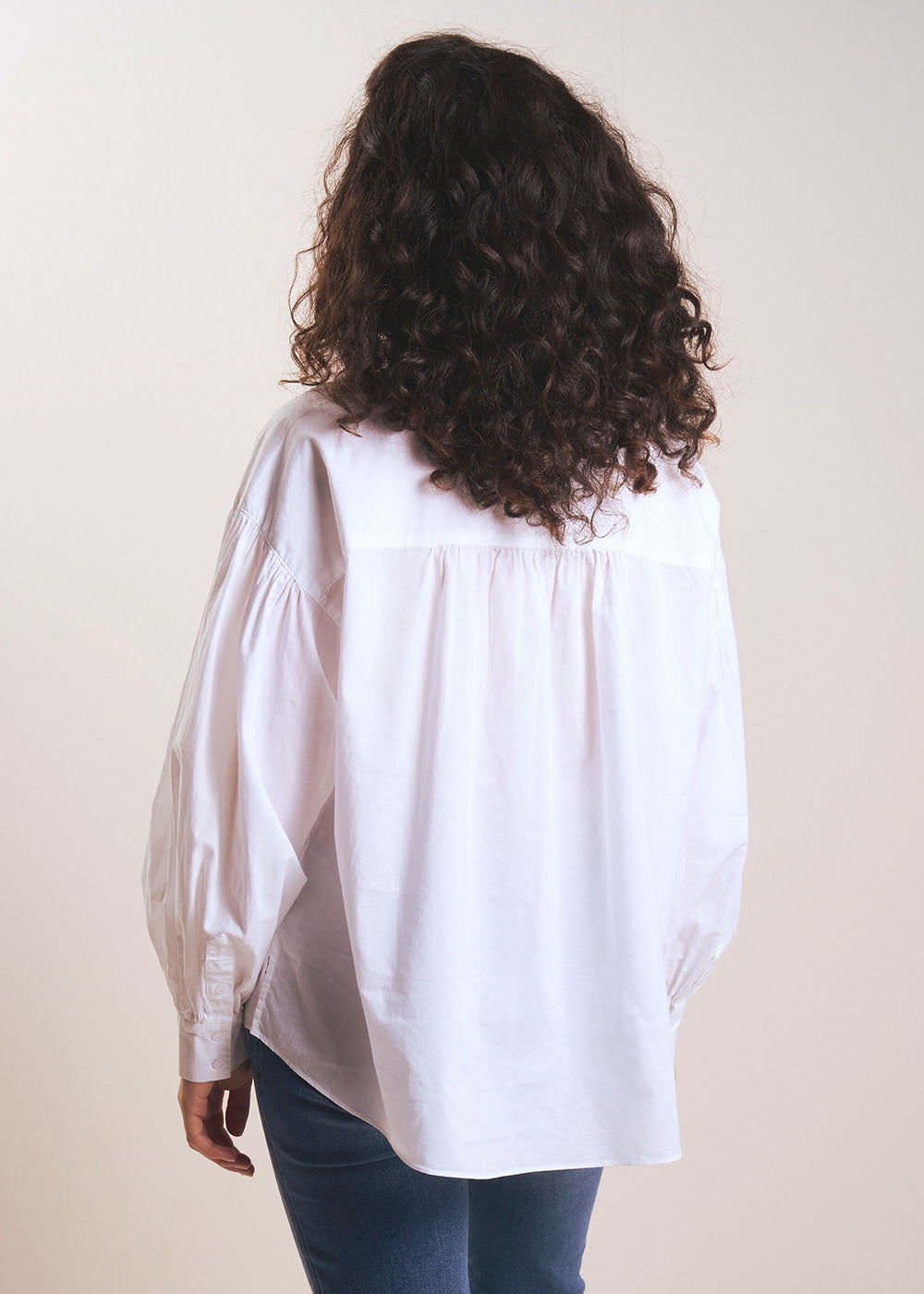 Long-sleeved cotton voile blouse - Sud Express - 3 - Sud Express