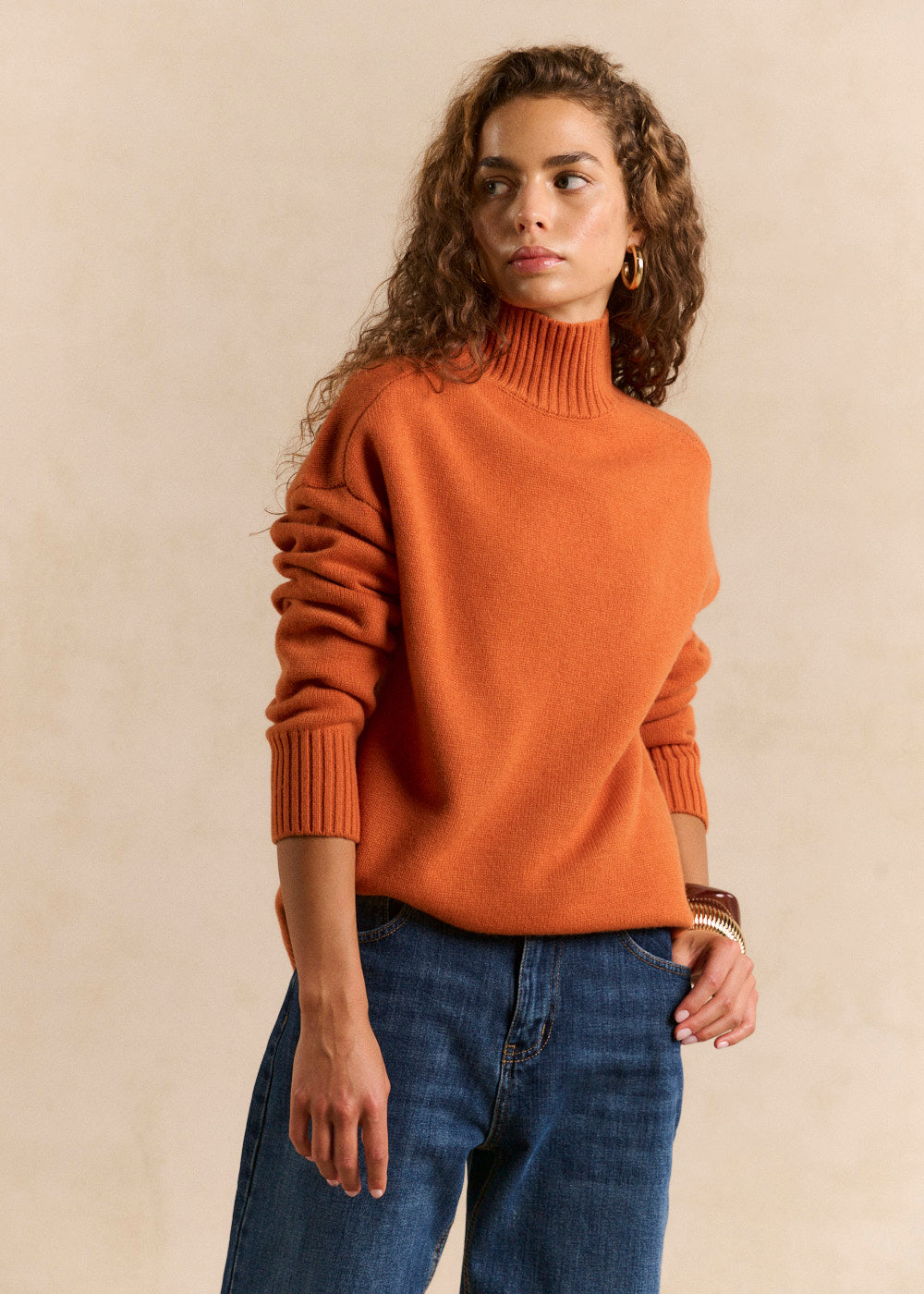 High-necked woollen jumper - Sud Express - 1 - Sud Express