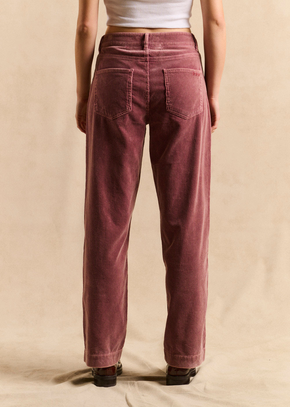 Boyfriend-fit corduroy trousers - Sud Express - 3 - Sud Express