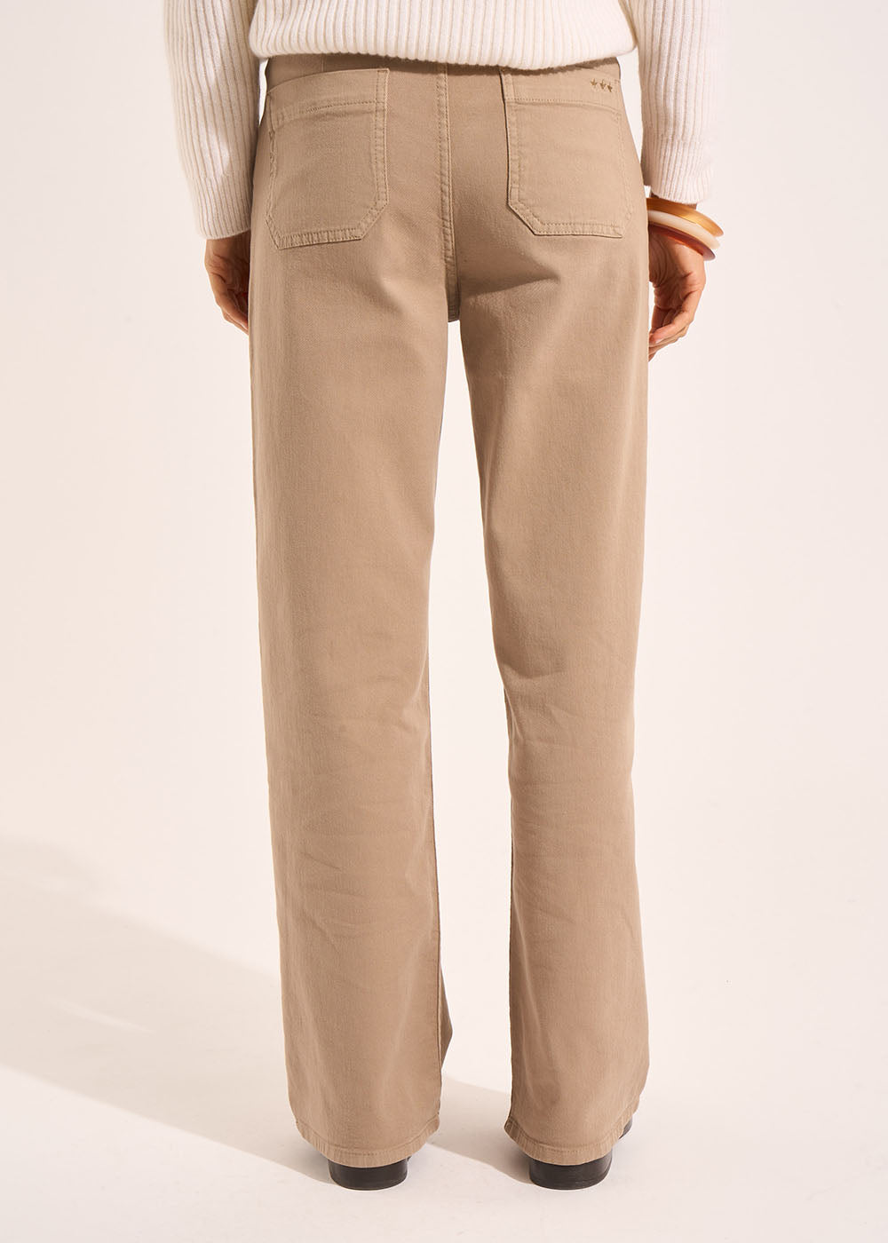 Cotton wide-leg trousers - Sud Express - 3 - Sud Express