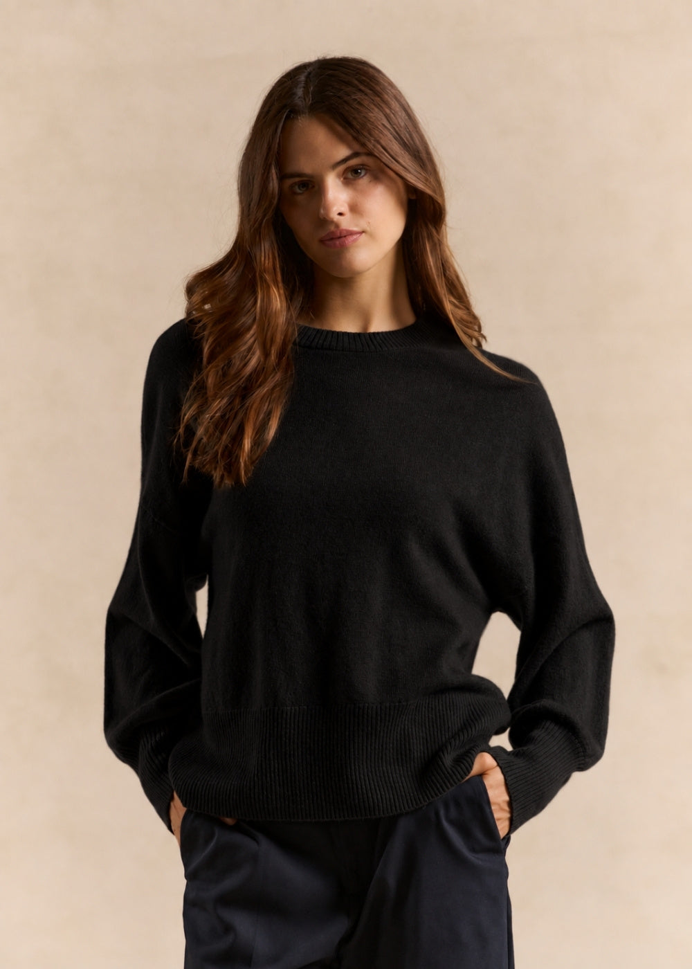 Cropped cashmere sweater  - Sud Express - 1 - Sud Express