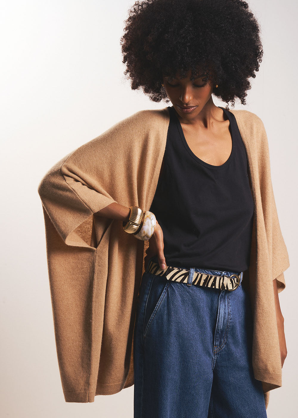 Loose-fitting cashmere cardigan - Sud Express - 5 - Sud Express