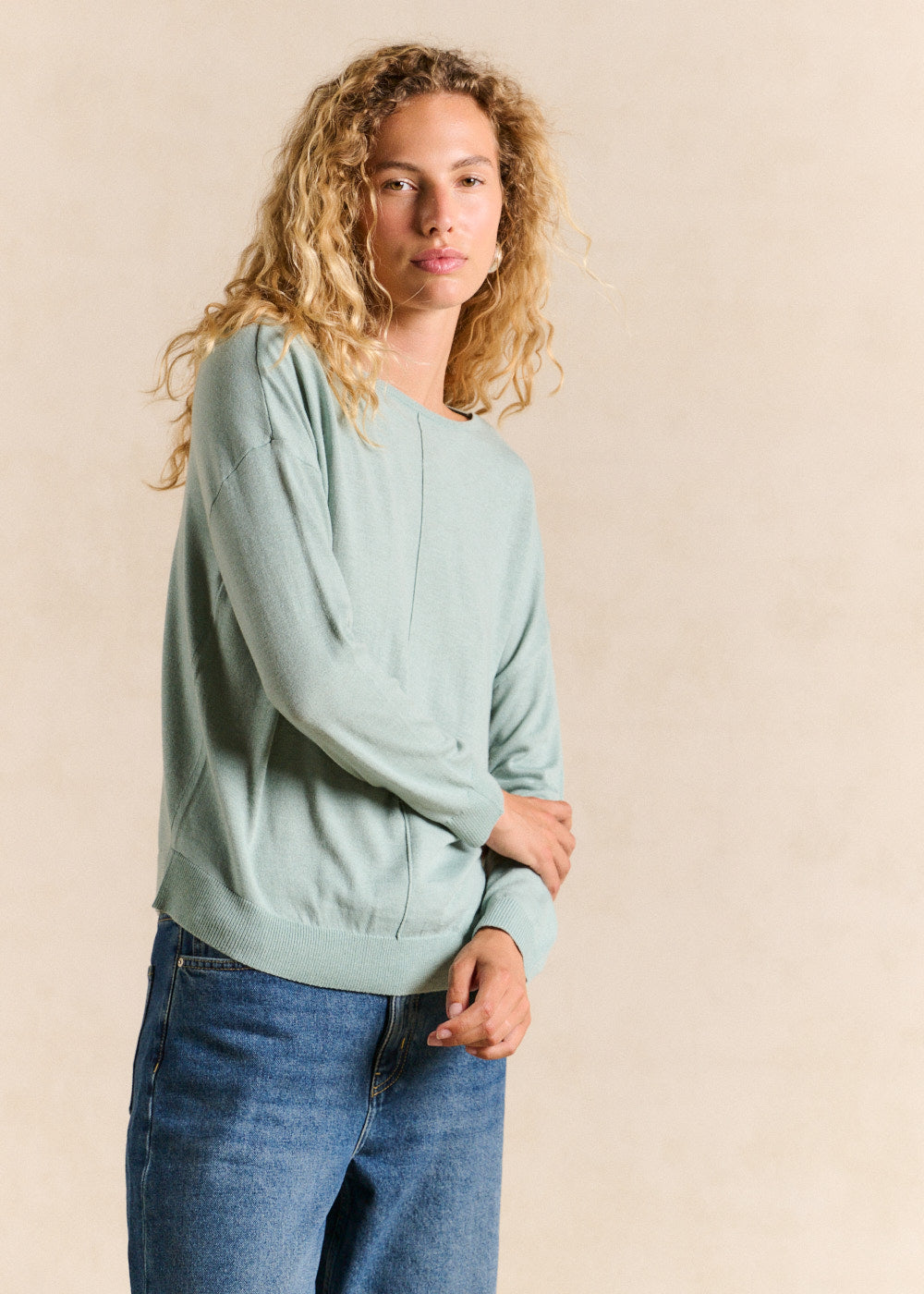Oversized boat neck jumper - Sud Express - 5 - Sud Express