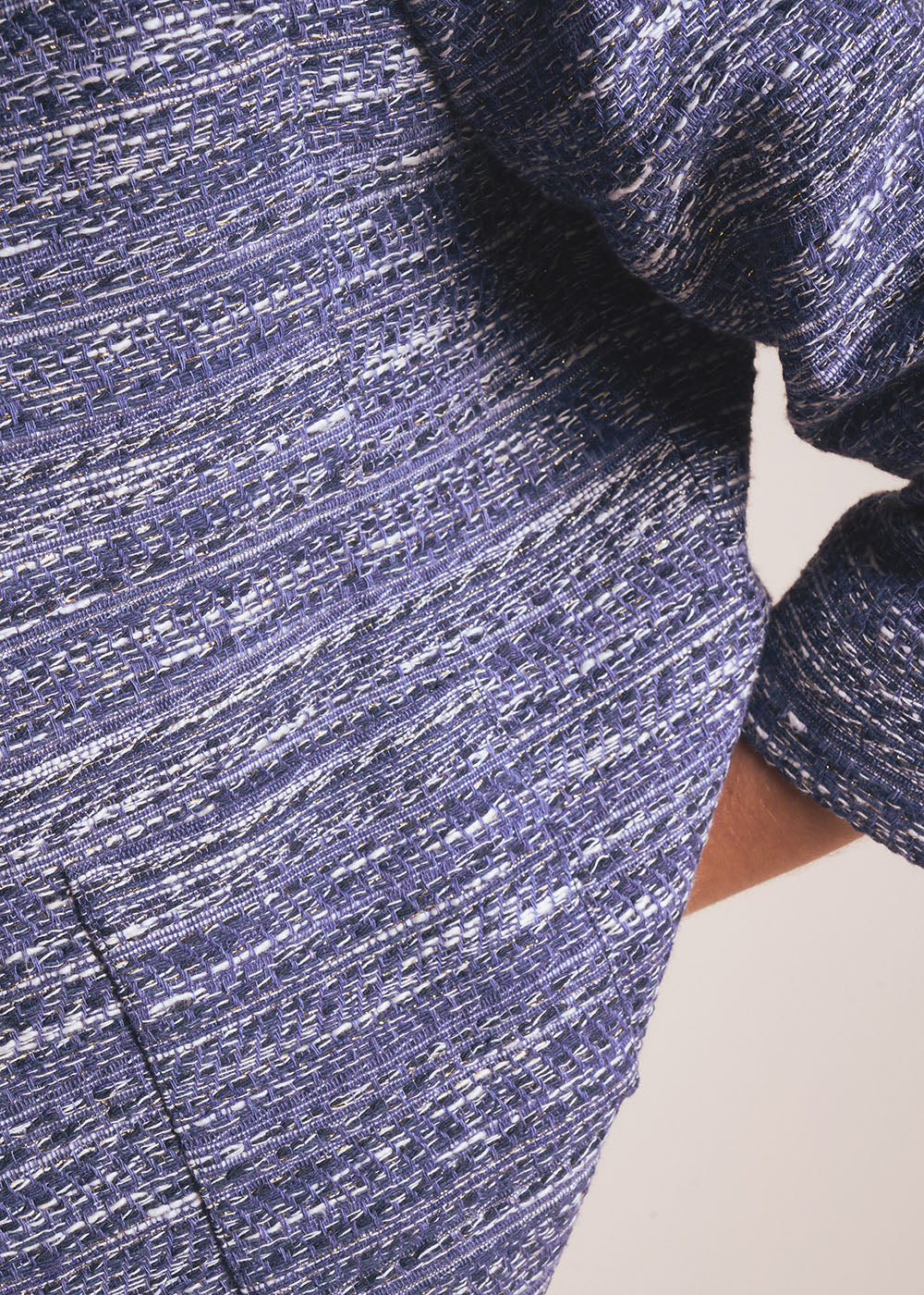 Short tweed jacket with patch pockets - Sud Express - 5 - Sud Express