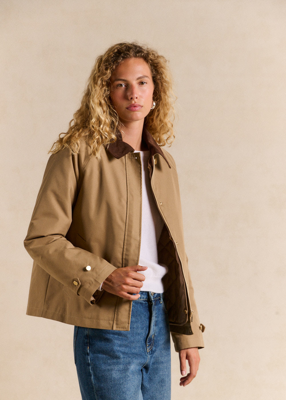 Short jacket with removable quilted lining - Sud Express - 1 - Sud Express