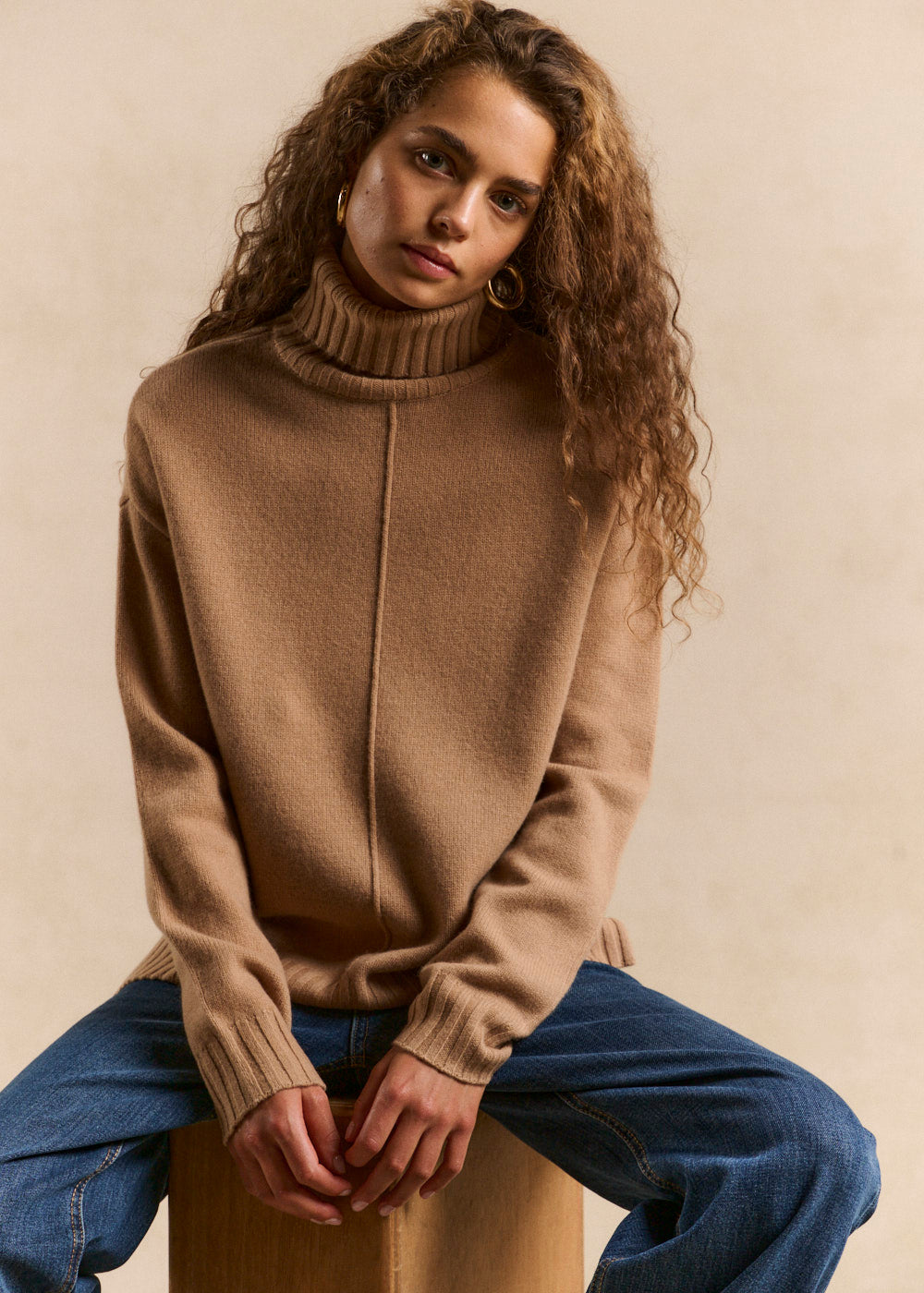 Loose turtleneck wool sweater - Sud Express - 1 - Sud Express