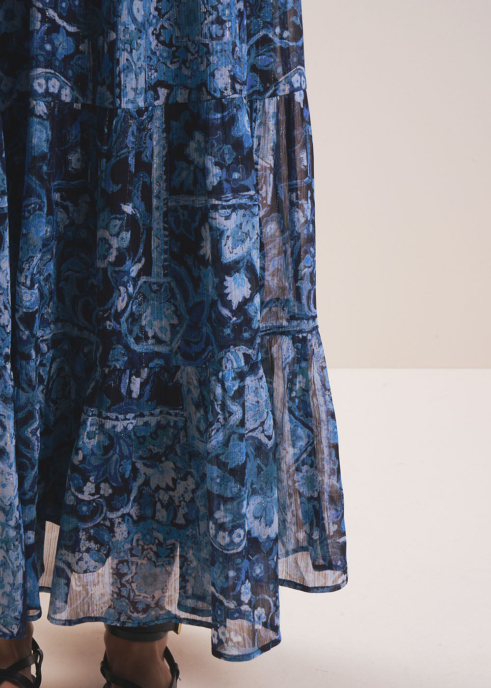 Long Paisley Print Dress - Sud Express - 5 - Sud Express