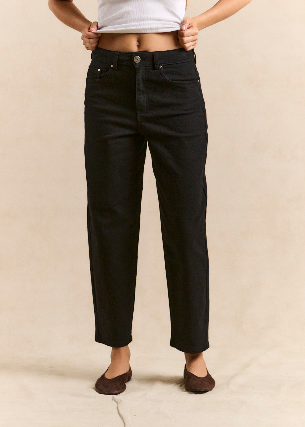Jean brushed balloon shape - Sud Express - 1 - Sud Express