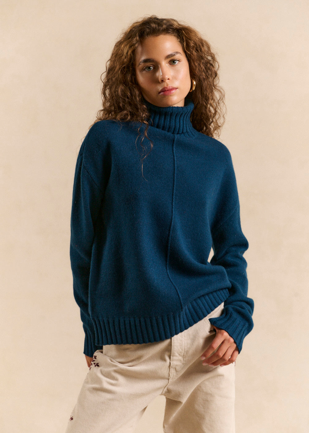 Loose turtleneck wool sweater - Sud Express - 1 - Sud Express
