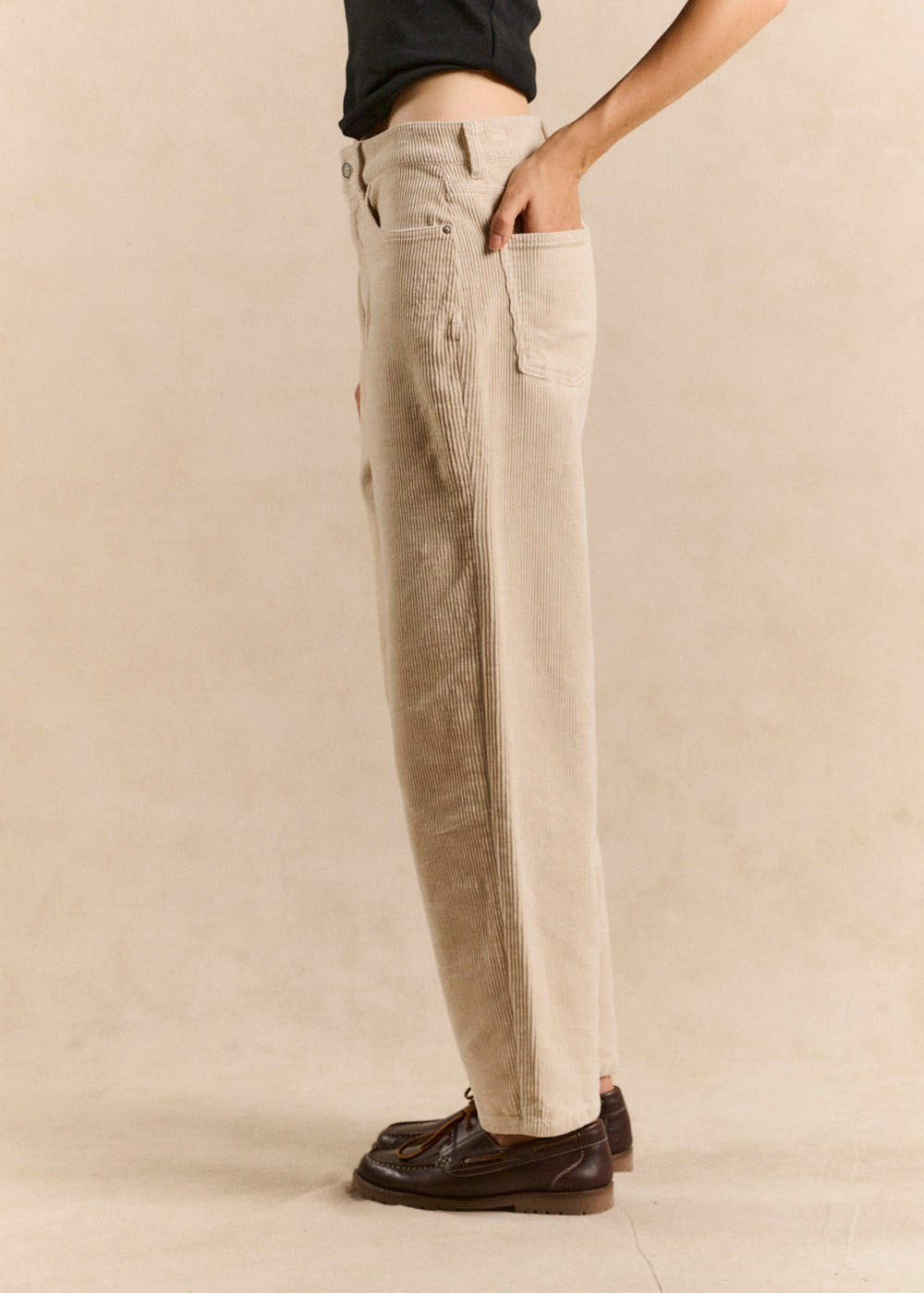 BILLYNI Balloon-cut velvet pants - 2 - Sud Express - Sud Express