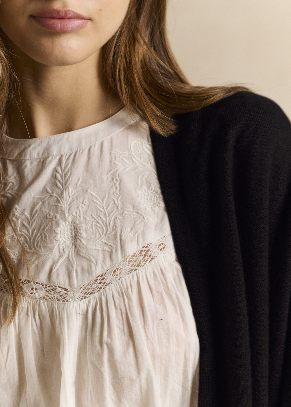 Oversized long cashmere cardigan - Sud Express - 2 - Sud Express