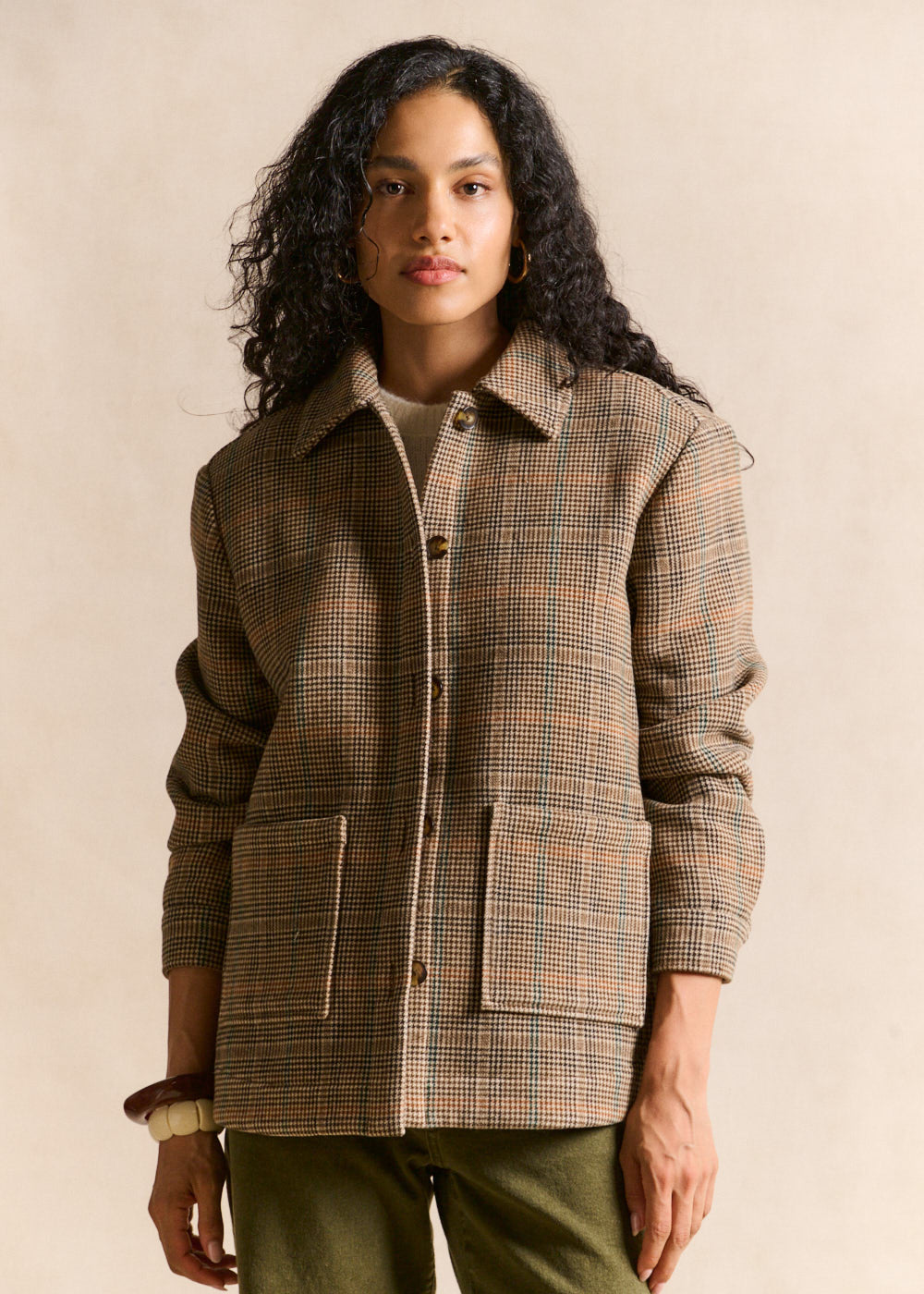 Checked shirt jacket - Sud Express - 4 - Sud Express