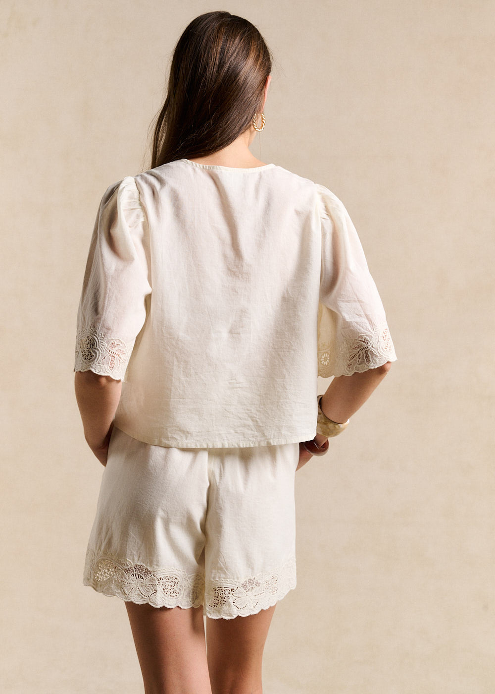 Lace trim top - Sud Express - 3 - Sud Express