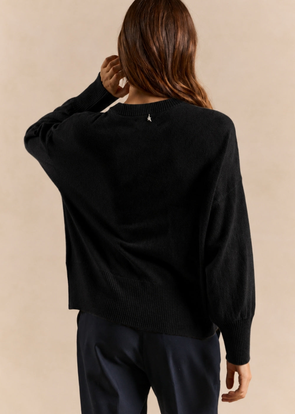 Cropped cashmere sweater  - Sud Express - 3 - Sud Express